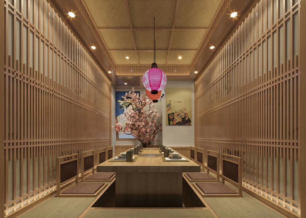 赤藤居日式料理包厢设计